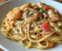 Indulge in Shrimp & Crab Pasta with Creamy Cajun Sauce